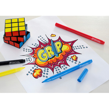 FABER-CASTELL Grip Colours 155310 10 couleurs, étui
