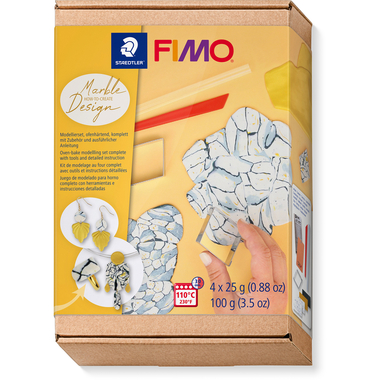 FIMO Modellierset 4x25g 8025HTC5 Marmor Design