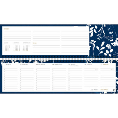 HEYE Agenda transversal indigo 2025 23450+25 DE 32.5x9.3cm