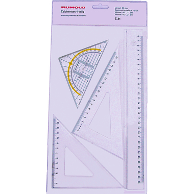 RUMOLD Zeichen-Set Z 31 PP transparent 4-teilig