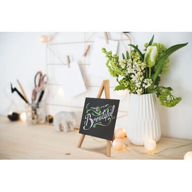 SECURIT Chalkboard easel MINI MNI-BL-KR-1 noir 24.4x15x13.5cm