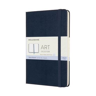MOLESKINE Livre d'ésquisse 18.2x11.8cm 603104 Medium, saphir, 88 pages
