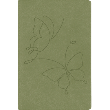 SIMPLEX Ladytimer Pocket Cristal 2025 40541.25 1W/2S olive ML 8.2x11.5cm