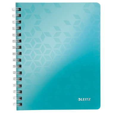 LEITZ Bloc-notes WOW PP A5 46410051 bleu glacier quadrillé
