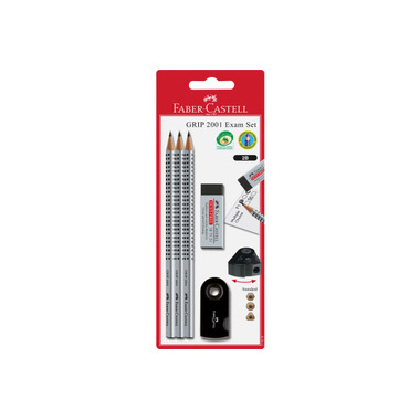 FABER - CA. Pencil Grip 2001 217079 silver / black 3 pcs.