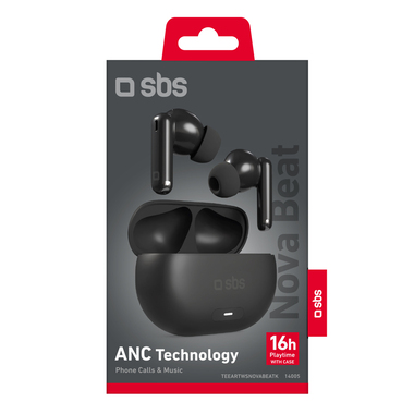 Écouteurs sans fil Nova Beat avec ANC et étui USB-C | SBS