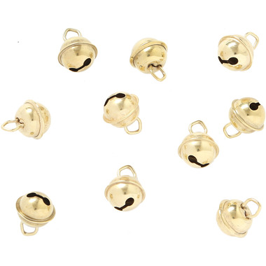 I AM CREATIVE Glöckchen 11mm 1521.11 gold, mit Öse 10 Stück