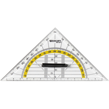 WESTCOTT Geodreieck 14cm E10133 BP abnehmbarer Griff