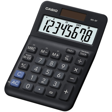 CASIO Calcolatrice MS-8F nero