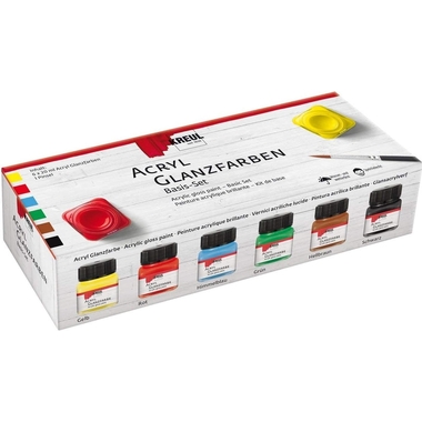 KREUL Creativ-Set Glanzl 79600 Glanzlack 6x20ml