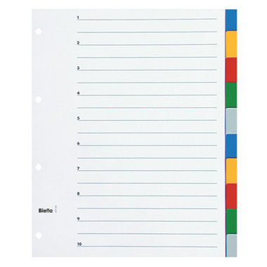 BIELLA Répertoire PP A4+ 47901000U couleurs 10 pcs.