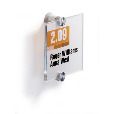 DURABLE Plaque de porte Crystal Sign 482019 transparente, acryl. 105x105mm