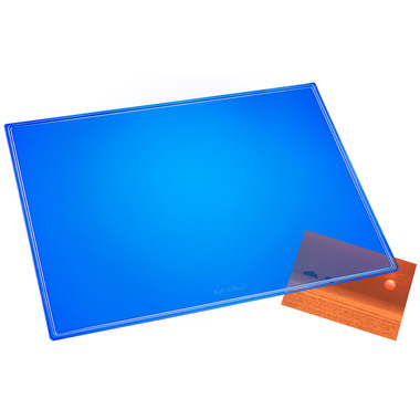 LÄUFER Sous-main Durella 32629 bleu-transp. 53x40cm
