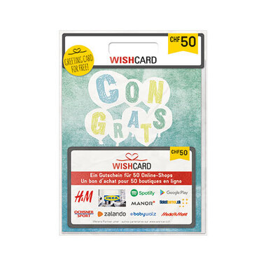 Carte cadeau Wishcard 50.-
