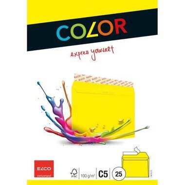ELCO Busta Office s / finestra C5 74618.72 100g, giallo 25 pezzi