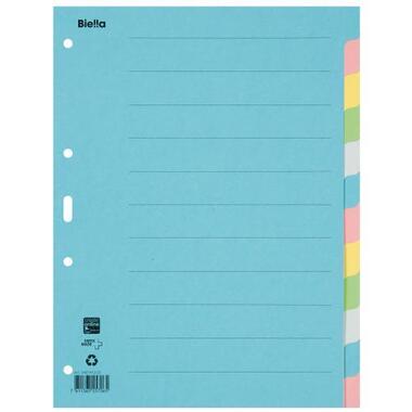 BIELLA Répertoires carton couleur A4 461412.00 12 pcs., plein