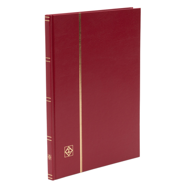 Classeur à bandes BASIC pour timbres-poste, 16 pages, rouge A4, pages noires