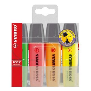STABILO Boss Marker luminoso Original 70 / 4 4 colori ass.