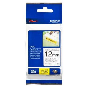 PTOUCH Nastro, strong / adh.nero / chiaro TZe - S131 PT - 300 12 mm