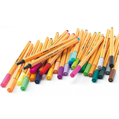 STABILO Penne fibra point 88 0.4mm 88 / 20 20 colori ass.