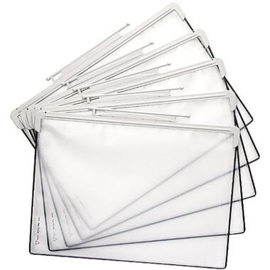 T - DISPLAY Poches Tarifold A4 704300 gris 5 pcs.