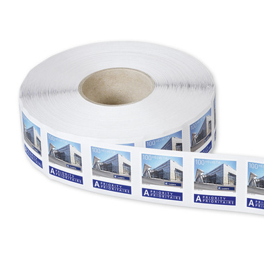 Gares suisses, Rouleau «Lucerne» Rouleau de 2'000 timbres «Lucerne» de CHF 1.00, autocollant, non oblitéré
