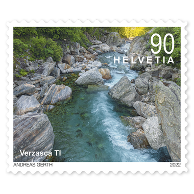 Timbres CHF 0.90 «Verzasca TI», Rouleau de 2'000 timbres
