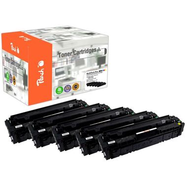 Peach Spar Pack Plus Tonermodule kompatibel zu HP No. 201X, CF400X*2, CF401X, CF403X, CF402X