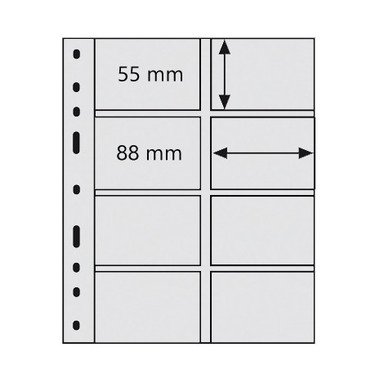 Leuchtturm Plastic pockets OPTIMA 4VS (10 p.)