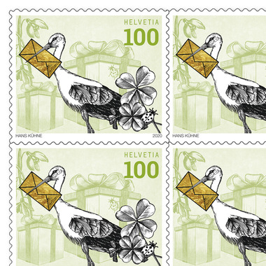 Francobolli CHF 1.00 «Nascita», Foglio da 10 francobolli