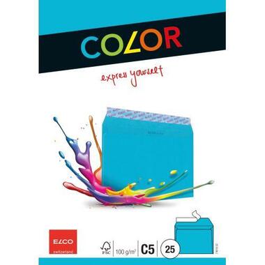 ELCO Busta Office s / finestra C5 74618.32 100g, blu intenso 25 pezzi