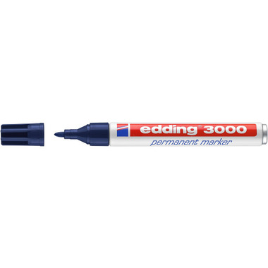 EDDING Permanent Marker 3000 1,5 - 3mm 3000 - 17 stahlblu