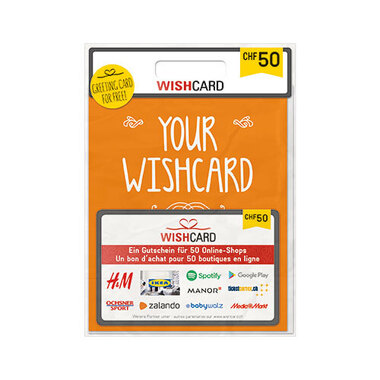 Carte cadeau Wishcard 50.-