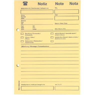 ELCO Phone message pad Recycling A5 74586.79 yellow, 65gm2, G / F 80 s. 5 pc.