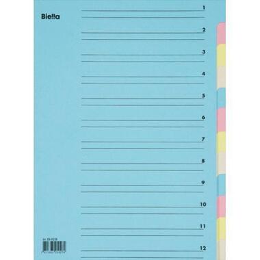 BIELLA Cartella a scomparti A4 326412.00 12 scomp., cartone, colorato