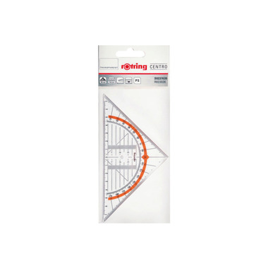 ROTRING Geometrical Triang.Centro 16cm S0237630 transparent