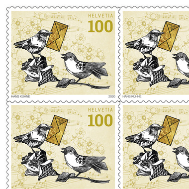 Francobolli CHF 1.00 «Grazie», Foglio da 10 francobolli