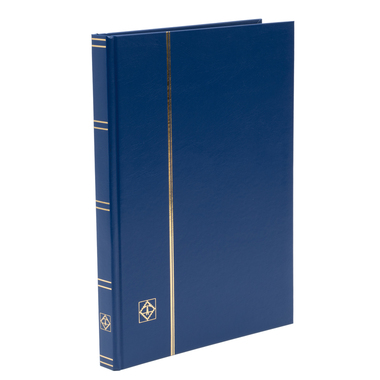 Classeur à bandes BASIC pour timbres-poste, 32 pages, bleu A4, pages noires