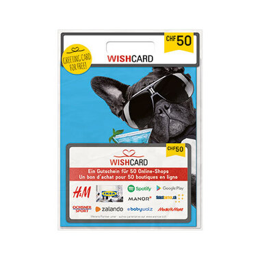 Carte cadeau Wishcard 50.-