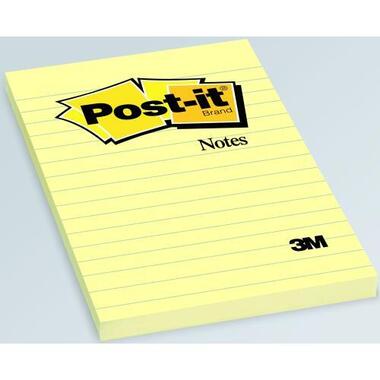 POST - IT Haftnotizen 152x102mm 660Y gelb, 100 Blatt, liniert