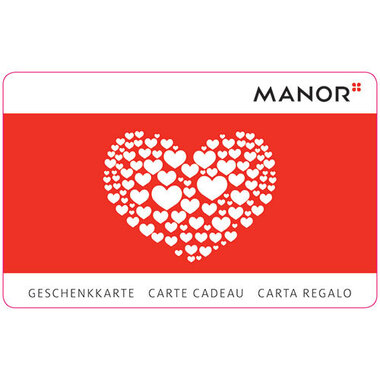Carte cadeau Manor Love dès CHF 20.-