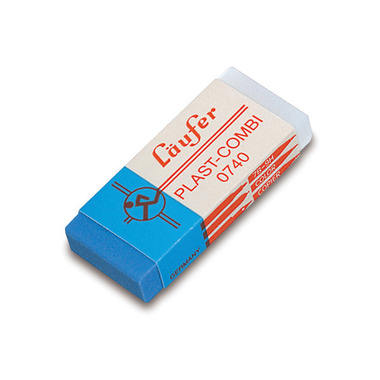 LÄUFER Eraser combi Plast 46x20x9mm 0740 with cardboard