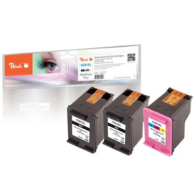 Peach Multi Pack Più, compatibili con HP No. 301XL, CH563EE, CH564EE