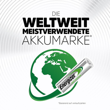 Energizer NiMH Akku Extreme (AA) 2300 mAh, 4 pz Confezione da 4 batterie ricaricabili AA Energizer Recharge Extreme, precaricate