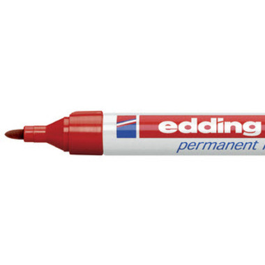 EDDING Permanent Marker 3000 1.5 - 3mm 3000 - 2 rosso, impermeabile