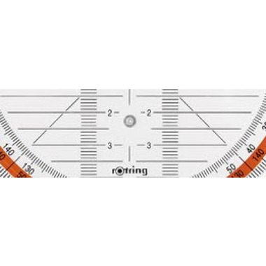 ROTRING Geometrical Triang.Centro 16cm S0237630 transparent