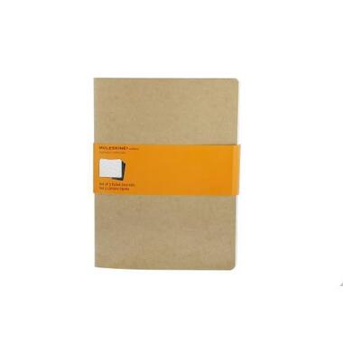 MOLESKINE Quaderno Cahier A4 504 - 5 rigato, natur 3 pezzi