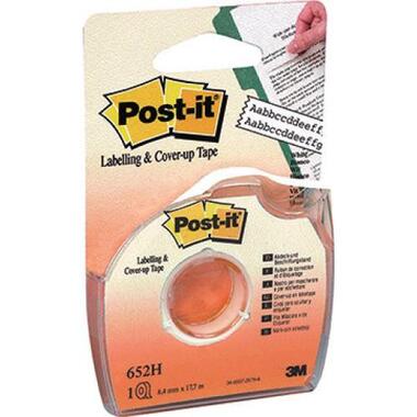 POST - IT Bande inscription 652 - H blanc 8mmx17.7m