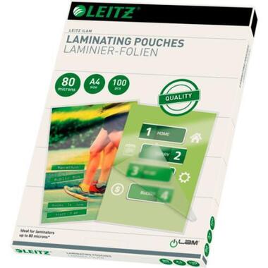 LEITZ Laminier - Folientasche A4 33818 80 Mic. 100 Stück