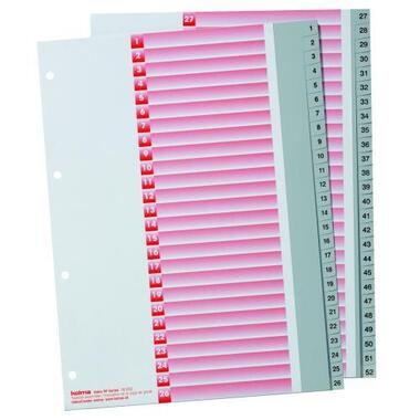 KOLMA Répertoires Kolmaflex A4 18.252.03 gris, 52 pcs.ù, a.feuille ind.